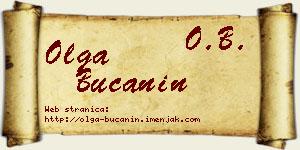 Olga Bučanin vizit kartica